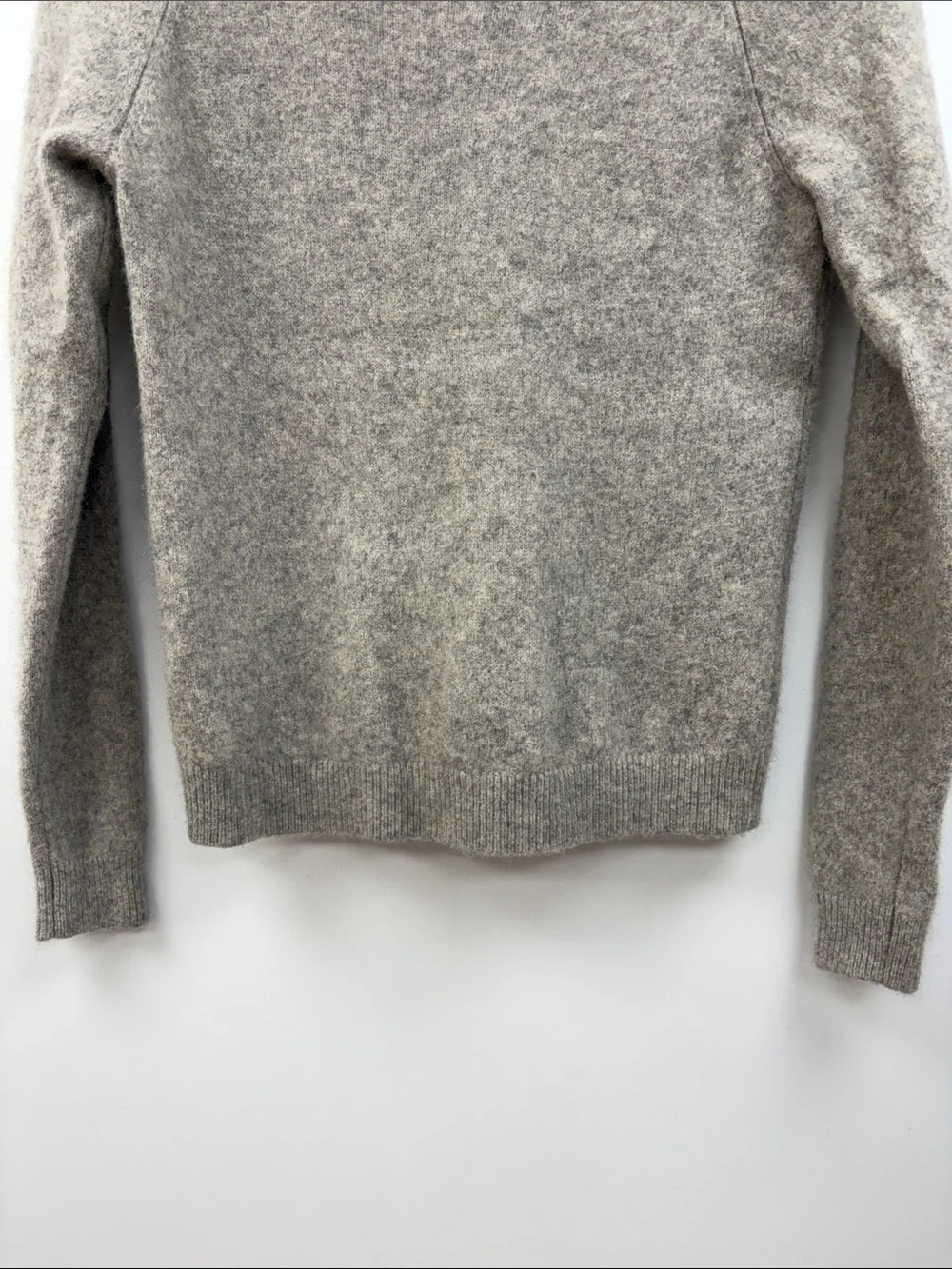 Quince 100% Yak Wool Crewneck Pullover Sweater Minimalist Heather Grey Medium - Picture 5 of 10
